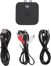 Happyyami 1Pc Wireless Receiver Adapter for Music Receiver for Amplifier Speakers Dual Connection Options Auto Pairing Durable Design