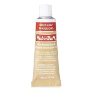 AMACO Rub n Buff Wax Metallic Finish - Rub n Buff European Gold 15ml Tube -...