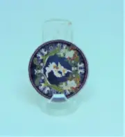 Handsome 1:12 Scale Miniature Putti on Blue Ceramic Plate