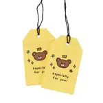 [ARTBOX] CARD ESPECIALLY FOR YOU YELLOW CHECK BEAR NEW TAG