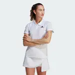 【ADIDAS】CLUB POLO 短袖POLO 女 運動衣 網球 白色-HY2703