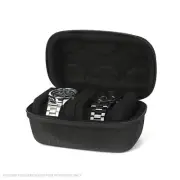 Generic EVA Zippered Hard Travel Case with Foam Insert for Two Watches