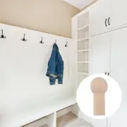 25PCS Wooden Wall Hook Rustic Coat Hook Wall Mounted Single Cone Wall Hook Rack