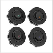 4Pcs Car 3 Pin Control Switch Replacement LED Lighting Round Switch - Retrofit Control Switch Accessories for RVs, Campers, and Boats (4Pcs)