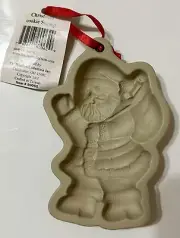 Santa Christmas Cookie Stamp Ovenproof 2001 The Kitchen Collection #90062