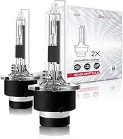 Sinoparcel D2S 6000K 55W Xenon HID Headlight Bulbs 66240 85122UB 66040 High Low Beam Replacement Lights - Pack of 2