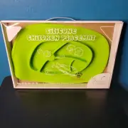 Mybabymykid Silicone Childrens Placemat/Plate Green NIB