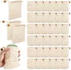 40 Pack Sisal Soap Exfoliating Bags - Zero Waste Mesh Bar Soap Saver