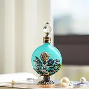 YU FENG Vintage Cherub Angel Perfume Bottles Empty Decorative Refillable Crystal Glass Perfume Bottle(Blue,30ML)