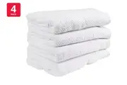 Onkaparinga Set of 4 550GSM Avalon Bath Towels (White)