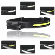 2PCS Waterproof COB Headlamp Night Buddy LED Motion Sensor Head Torch Headlight