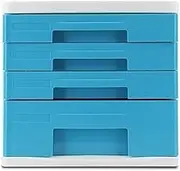 VUCICA Desktop File Cabinet, 4-Layers Data Office Storage Drawer Confidentiality Office Desktop Drawer Organizer