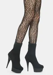 Fatal Feline Instincts Leopard Tights