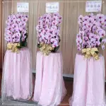 T132 告別式蝴蝶蘭佈置。喪禮蘭花。（1對）台北市殯儀館