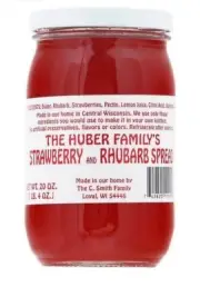 The Huber Family Strawberry And Rhubarb Spread/Jam, 1 20 Ounce Jar