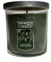 NEW Yankee Candle MISTLETOE 7 oz Jar w/ Metal Lid Christmas Holiday Scent