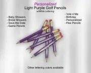 Light Purple, Mini Golf Pencils, Bridal Shower, Baby Shower, Save The Date