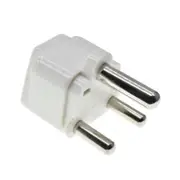 2PC Portable Universal Socket to (Large) South Africa Plug Power Adapter Travel Charger (White)