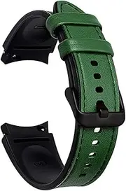 [FSARTVBF] Durable Leather Strap Fit For Samsung Fit For Galaxy Watch 4 Watch4 40mm/Watch4 44mm/Watch4 Classic 42mm/Watch4 Classic 46mm Bracelet Strap