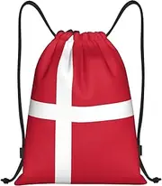 Denmark Drawstring Backpack Yoga Beach Sackpack Lightweight Gym Sports String Danish Bag Outdoor Decor