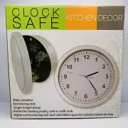 Kitchen Decor Wall Clock HIDDEN SAFE NEW AH02