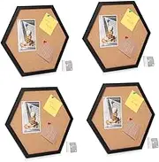 Sets Cork Bulletin Board Hexagon Pin Board for Wall Decor Office Classroom Wall Corkboard for Pictures Corkboard for Girls Room