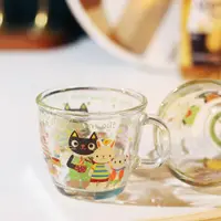 在飛比找ETMall東森購物網優惠-韓國加厚烤花熊卡通兒童加厚玻璃杯帶把玻璃杯可愛早餐咖啡杯牛奶