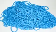 Opaque Baby Blue Full Hank Vintage Czech Glass Seed Beads
