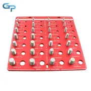 28 Holes Nut and Bolt Thread Checker 14 Metric & 14 Standard Sizes Gauge