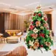 摩達客耶誕-台灣製10尺(300cm)特級綠松針葉聖誕樹+高級聖誕花蝴蝶結系配件豪華組(不含燈)飯店級