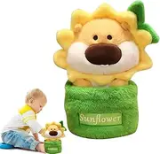 Hamster Plush Toy | Sunflower Hamster Doll with Flower Pot - Doll, Playful Companion for Kids Adults, Home Decoration