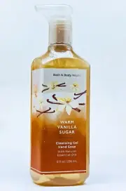 1 Bath & Body Works WARM VANILLA SUGAR Cleansing Gel Hand Soap 8.0 oz