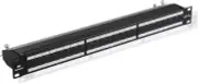 Cable Matters Rackmount or Wall Mount 1U 24 Port Keystone Patch Panel with Cable