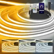 CCT COB LED Strip Light 32.8ft, Tunable White Warm White to Cool White LED St...