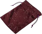 LOLIPPYY Modern Pouch Bag Drawstring Jewelry Pouch for Women Flocking Multi-use Travel Organizer Design