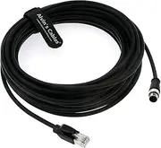 M12 Ethernet Cable for Cognex Industrial Camera M12 A-Code 8 Pin Male to RJ45 Cat-6 Shielded Cable15M/49.2ft