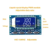 Signal Generator PWM Pulse Frequency Duty Cycle Adjustable Module LCD Display AU