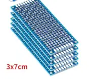 Universal Printed Circuit Board 3x7cm Double Side Prototype PCB for Arduino 10Pc