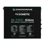 Enerdrive B-TEC 400Ah Slim Metal Case Lithium Battery