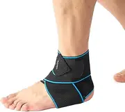 Ankle Support Brace, Adjustable Compression Ankle Braces for Sports Protection, Weak Ankles and Sprained Ankles, One Size Fits Most for Men and Women（Pack of 1）