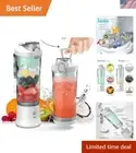 Portable 600ml Blender with 6 Blades & Rechargeable Ease for Smoothies