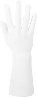 Cabilock White Male Hand Mannequin for Watch and Ring Display, Soft Plastic Simulation Right Hand Model, Jewelry Holder Props for Photography and Decoration