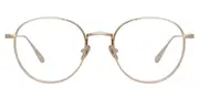 Linda Farrow LUNA LFL1229 C3 Men's Glasses Gold Size 50 - Private Health Rebate - Blue Light Block Available