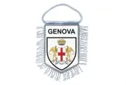 Mini banner flag pennant window mirror cars country banner genoa italy