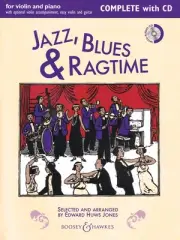 Jazz Blues & Ragtime for Violin Piano Sheet Music Chords Play-Along Book CD Pack