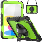 MCC Shockproof iPad (A16) 11" 2025 11th Gen Strap Rugged Case Cover Coloured PC Apple [Yellow Green]