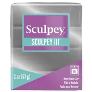 Sculpey III Polymer Clay 2oz Silver