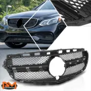 For 14-15 Mercedes-Benz E63 AMG Factory Style Diamond Mesh w/Badge Slot Grille