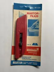 Vintage 19152 MARTOR FILIUS Red Utility Knife, Solingen Germany