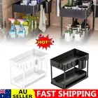 2 Tiers Kitchen Organiser Spice Rack Jar Shelves Storage Seasoning Stand Shelf